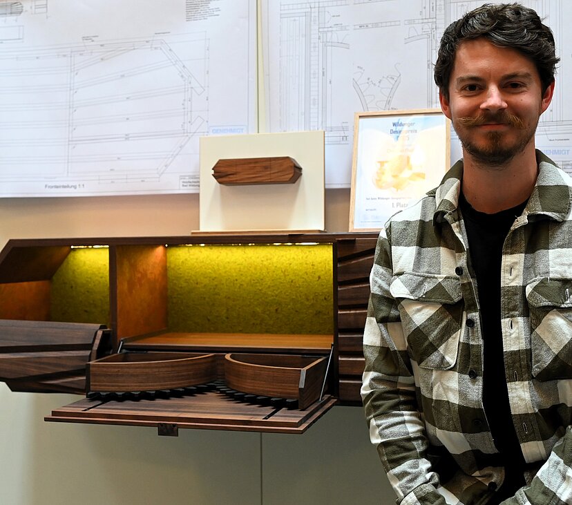 Christian Flock und sein Meisterstük | Foto: Peter Fritschi